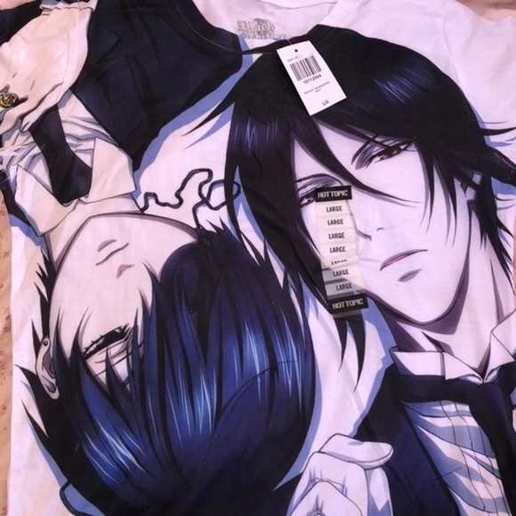 NWT Black Butler T-Shirt Sebastian and Ciel - Picture 2 of 3
